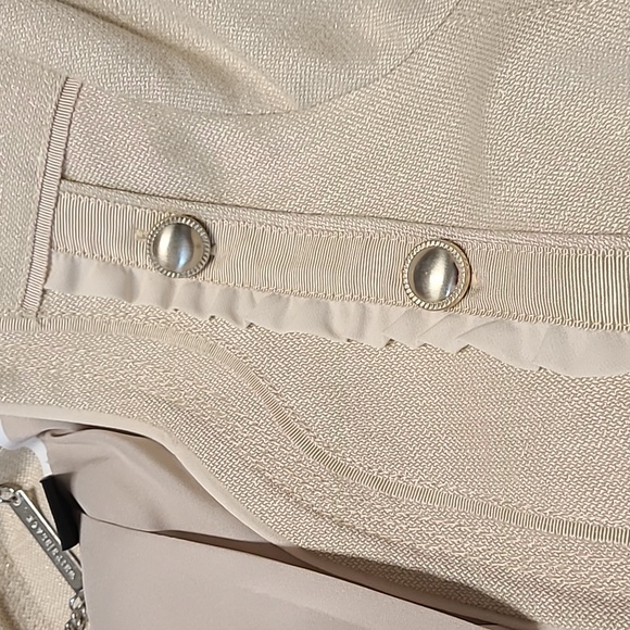 WHBM Military Style Beige Jacket. Size 00 - Picture 8 of 9